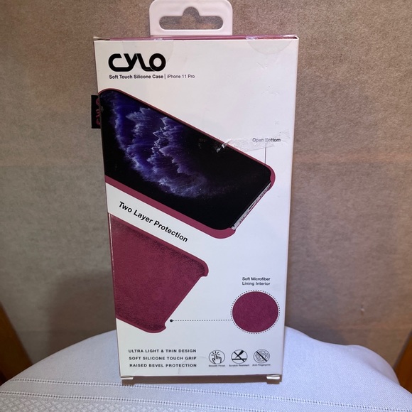 CYLO Soft Touch Silicone Case IPHONE 11 Pro/XS/X Light & Thin Anti-fingerprint - Picture 3 of 3